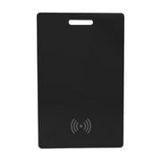Wallet Tracker Card, Compatible with Find My App, Rechargeable Thin GPS Item Finder for Luggage Tag, Purse, Passport, Slim Smart Bluetooth Tracking with Key Chain Hole Black